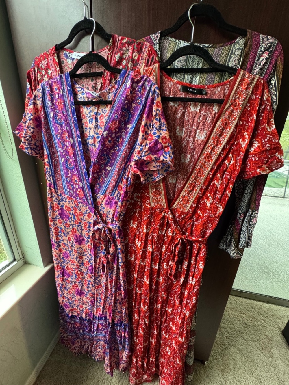 Wrap dress set of 4